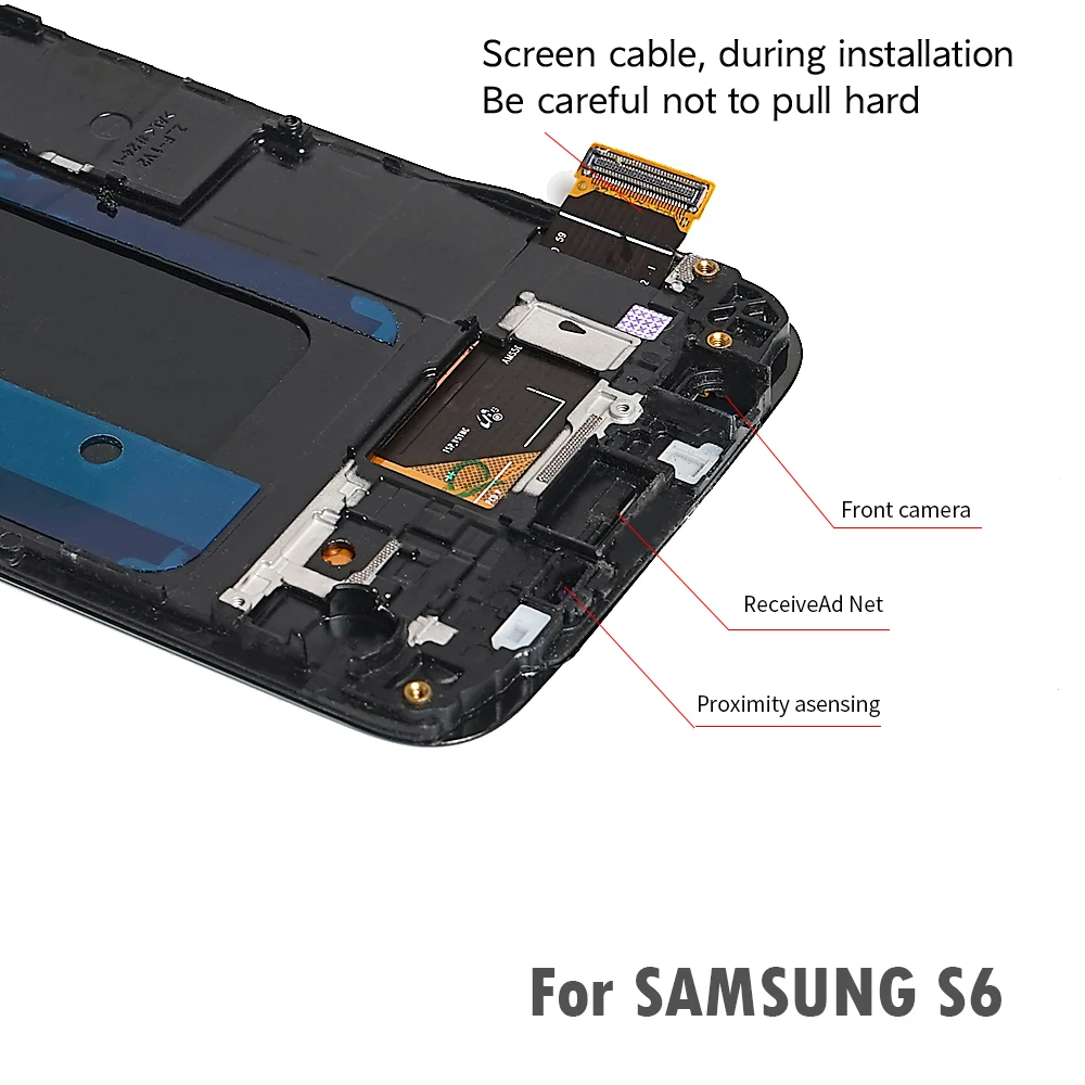 OLED For SAMSUNG Galaxy S6 G920F G920A G920T LCD Display Touch Screen with Frame Digitizer Assemble Samsung | Мобильные телефоны и
