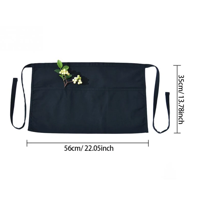 SenYue фартук для кухни бара паба хлопок бант короткий половина талии кафе сервер