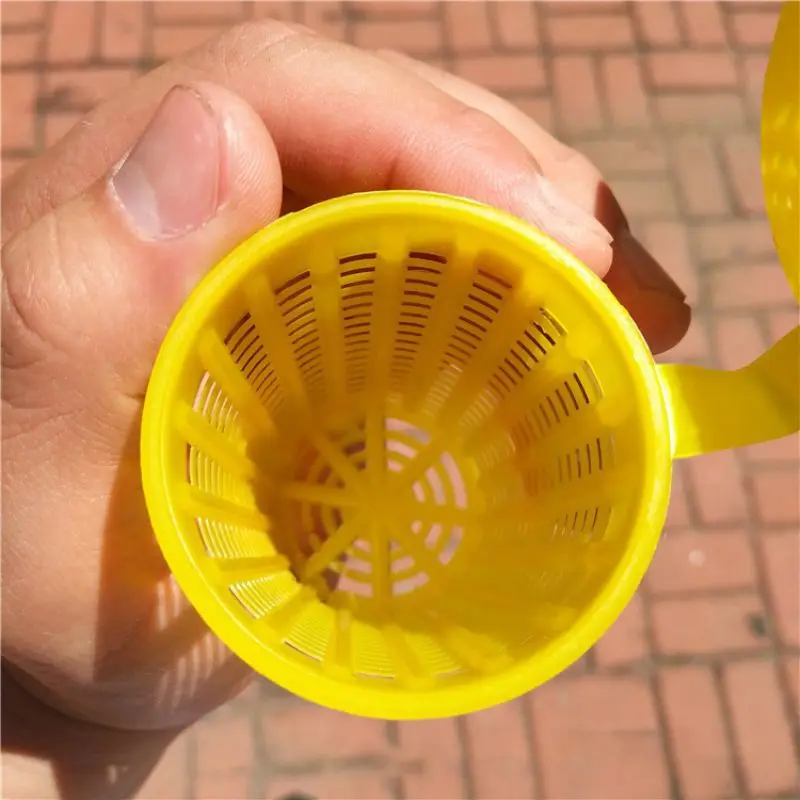 Фидер для рыбы желтая клетка крабов пластиковая рыболовная сетка креветок сеть