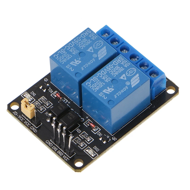 2-канальный релейный модуль постоянного тока 5 В для Raspberry Pi ARM AVR DSP | Обустройство