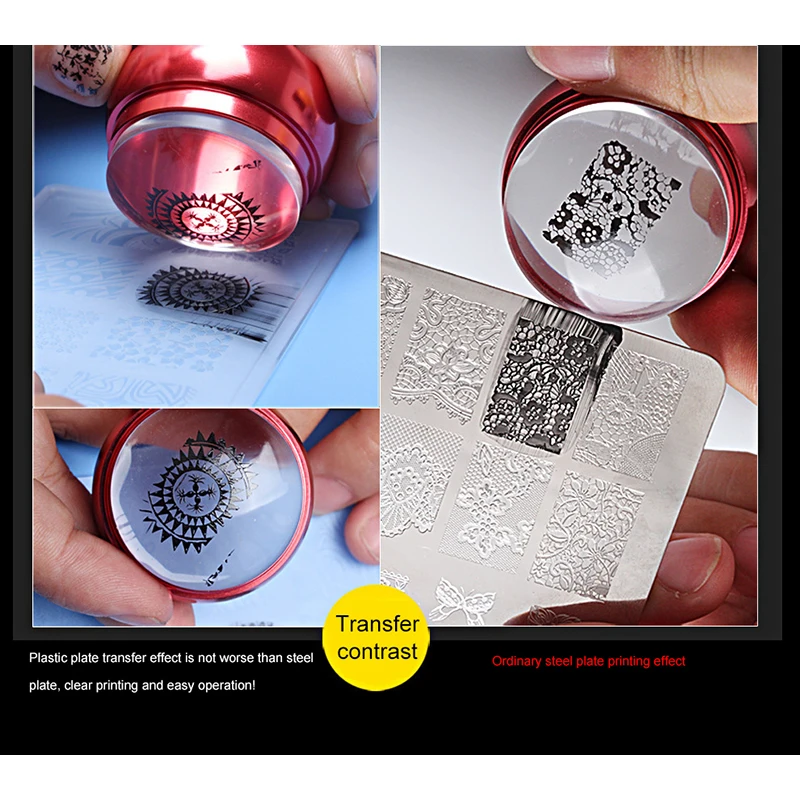 Пластины для штамповки ногтей геомерные Цветочные шаблоны самостоятельной