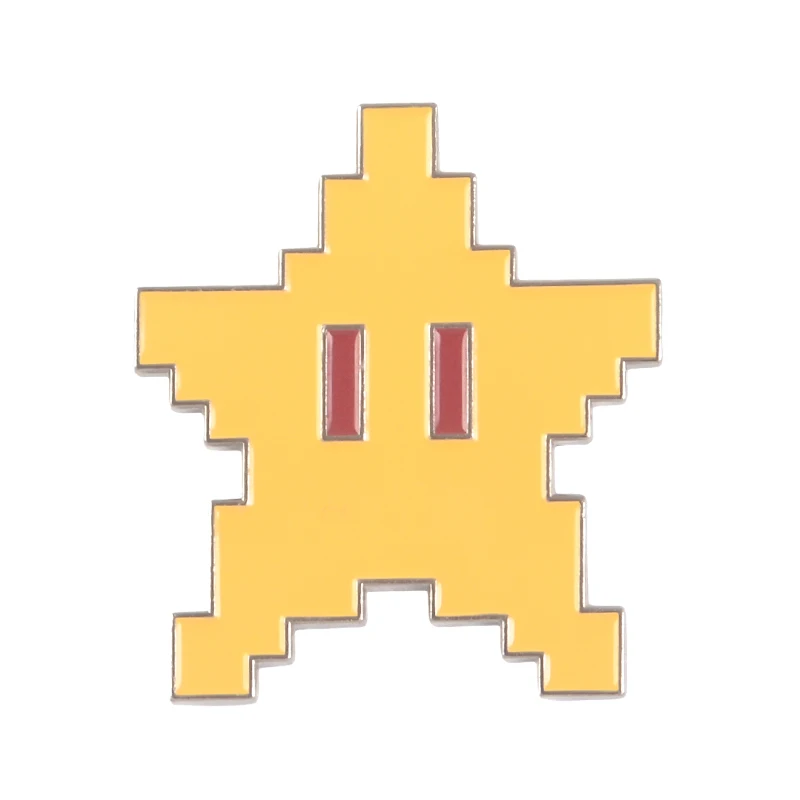 Style 5 Классическая игра лацкан Металлические Булавки Super Mario Bros. Пиксельные Мультяшные броши значки на рюкзак булавки ювелирные изделия подарок для фанатов игр друзей - Окраска металла: Style 5