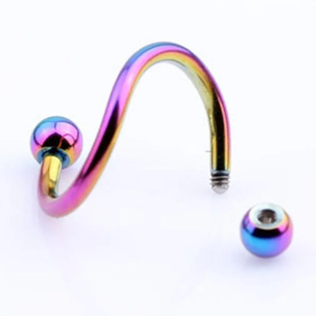 Ear Nail Bone Barbell Earring Piercing helix ear stud tragus Black Silver Gold Cartilage Ring For Men Women | Украшения и