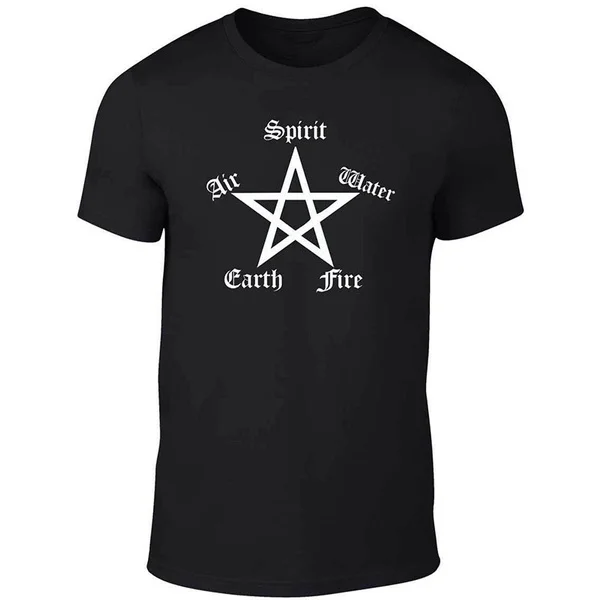 

Elements Pentagram T-Shirt - Funny T-shirt Pagan Nature Retro Witchcraft Satan