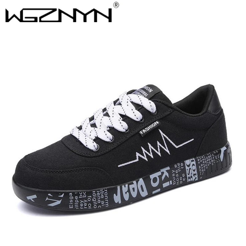 

Women Fashion Vulcanized Shoes Light Breathable Canvas Shoes Woman Casual Shoes Women Outdoor Sneakers Alphabet Sapato Feminino