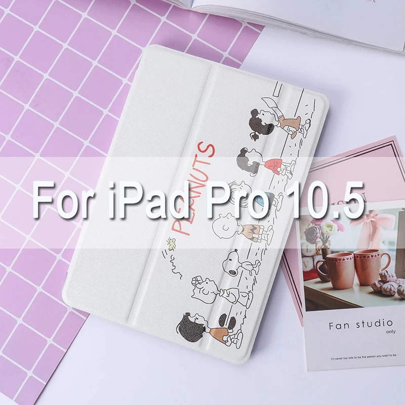 For iPad pro 10.5 Мягкий чехол на заднюю панель с рисунком Арахис для iPad Air 1/2 iPad 9,7 чехол-подставка для iPad 234 Pro10.5 mini 12345 Автоматическое включение/выключение - Цвет: For iPad pro 10.5