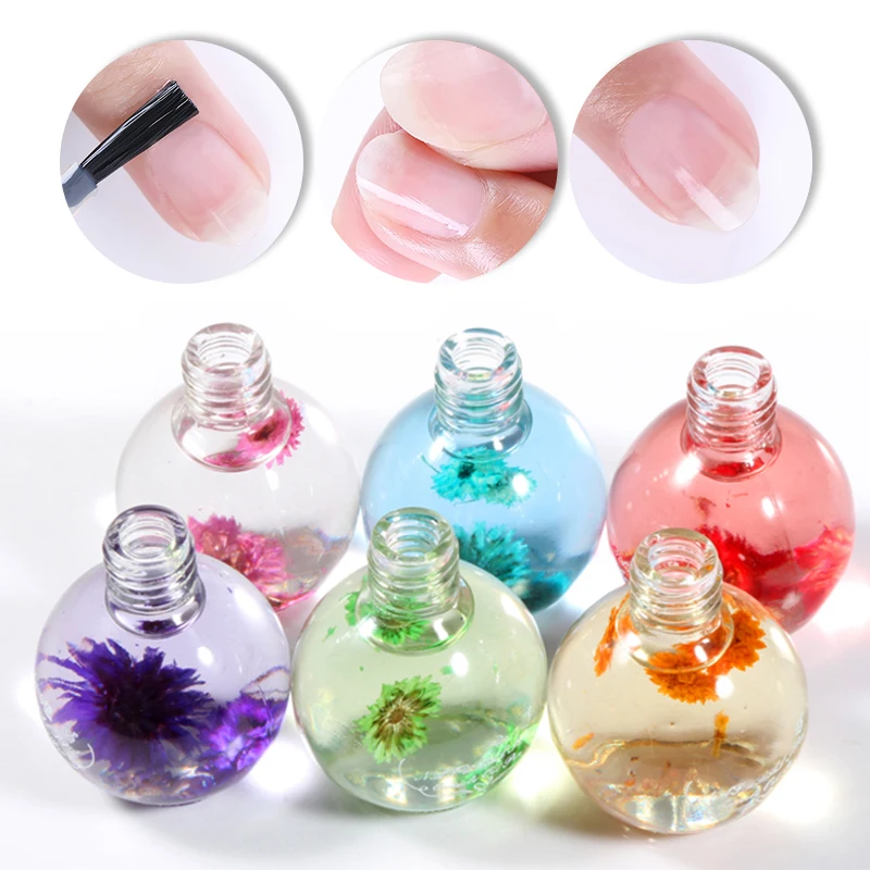 15ml Dried Flowers Softener Nutritional Nail Oil Cuticle Revitalizer Polish Repair Skin Protector Treatment Care Tools | Красота и