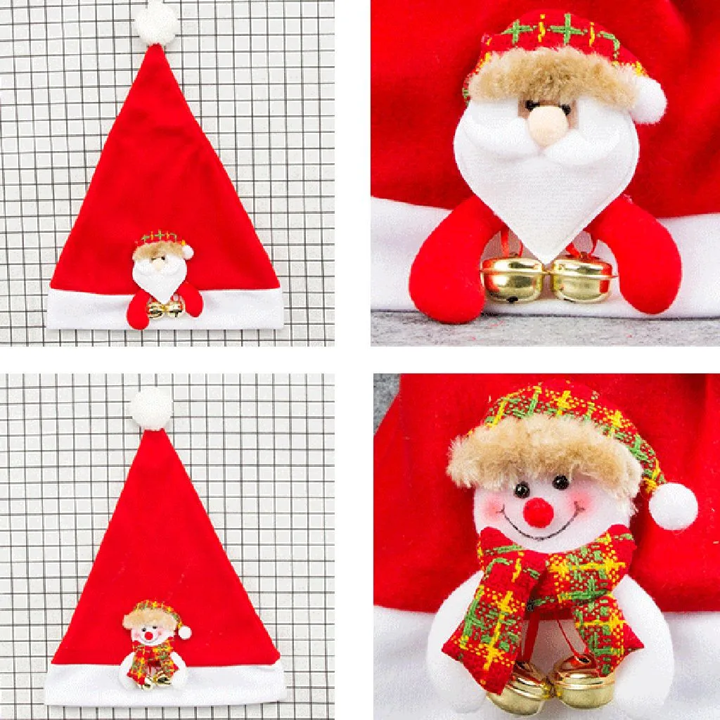 2019 Winter hats for women Beanie Christmas Hat Children Spring Cap Funny Party Santa Claus Costume bonnet enfant #30108 | Аксессуары