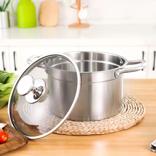 

KBH 304 stainless steel durable 5L soup pot kitchen cooking pot household steamer kitchen cookware milk pot