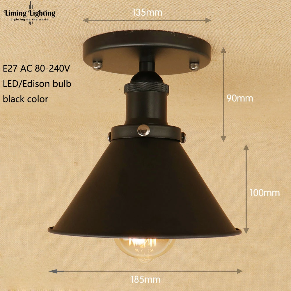 Лофт винтажные потолочные светильники Lamparas De Techo Lustre Luminaria Abajur комнатная потолочная лампа освещение Промышленное освещение для гостиной