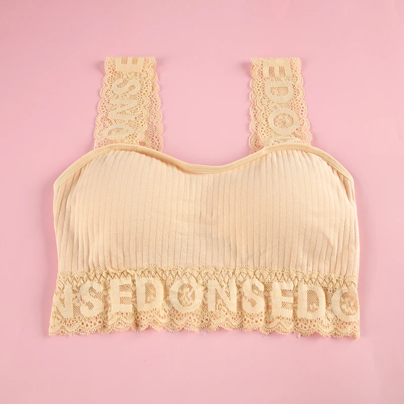 Комплект нижнего белья для женщин кружевные трусики на бретелях с надписью |