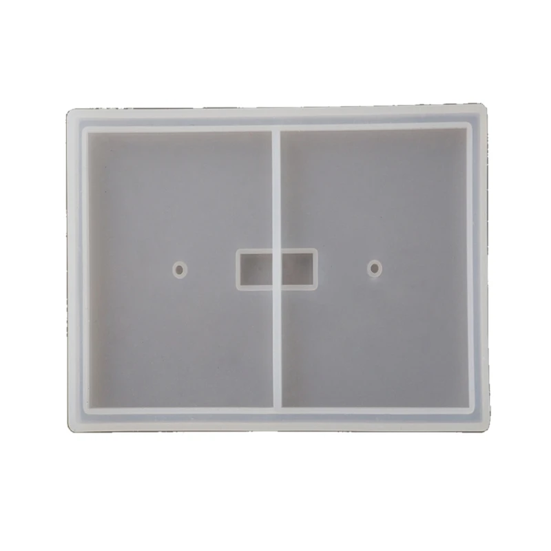 

69HB Handmade 86 Type Wall Switch Socket Panel Silicone Resin Mold Dual USB Wall Socket Charger Resin Casting Mould Art Craft