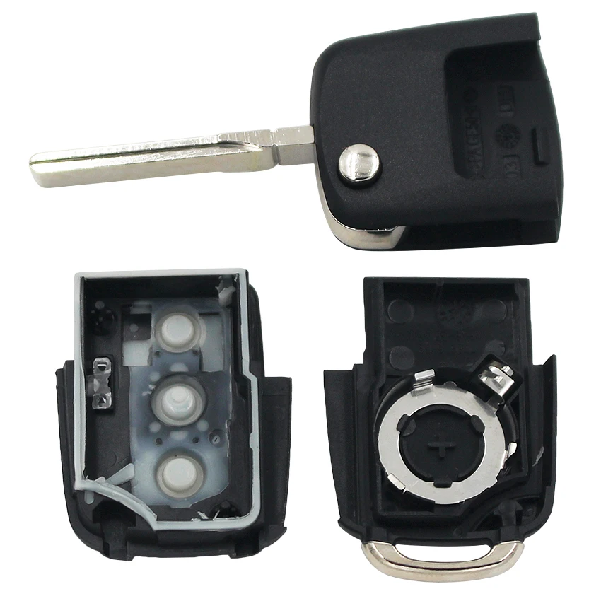 Откидной складной чехол для ключей с дистанционным управлением 3 кнопки Volkswagen VW