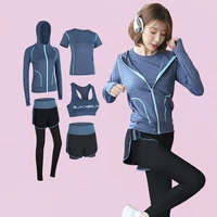 5 piece set women sports suit running fitness comfortable jogging suits for women 2021 plus size xxl tracksuit yoga sport wear