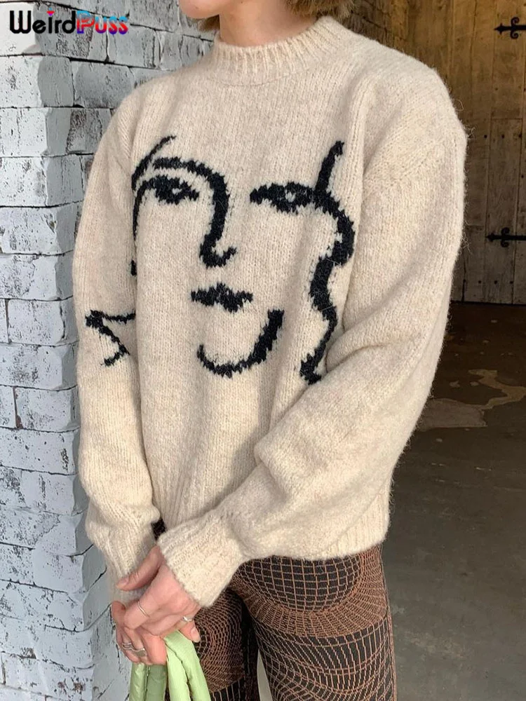 

Свитер Женский вязаный повседневный, прямой, на осень/зиму