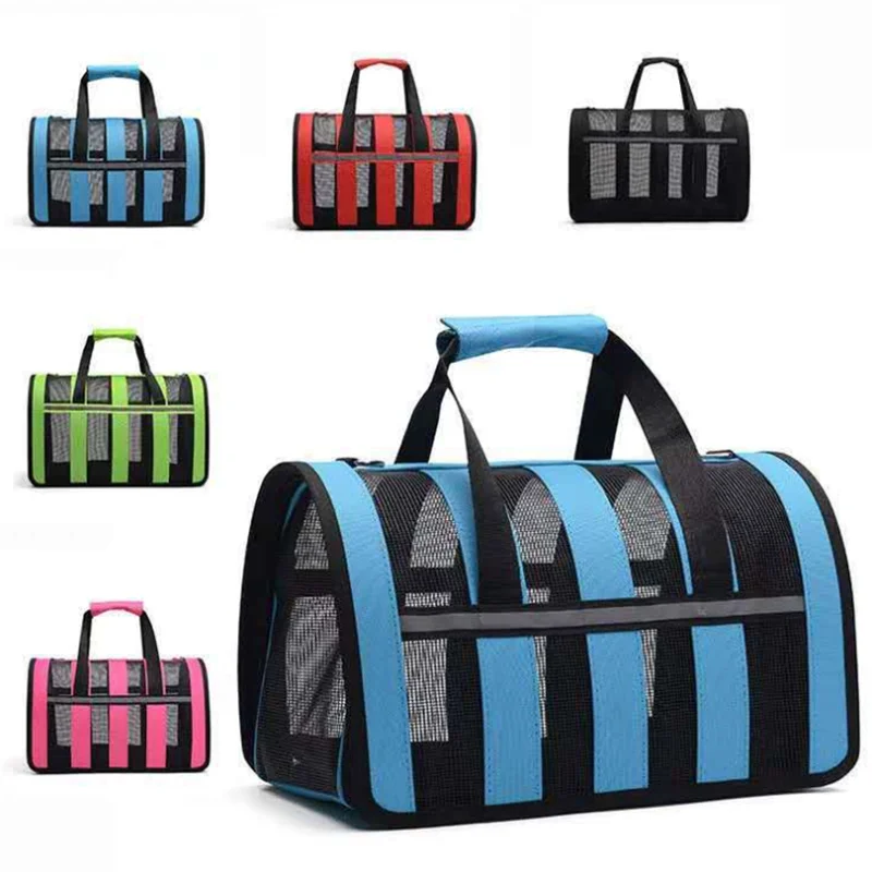 Складная Воздухопроницаемая сетчатая сумка двойного назначения для кошек и