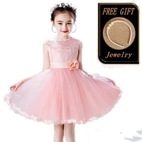 2019 princess dress angel style backless girls teenage lace girl dresses birthday gift wedding party lovely baby clothes garment