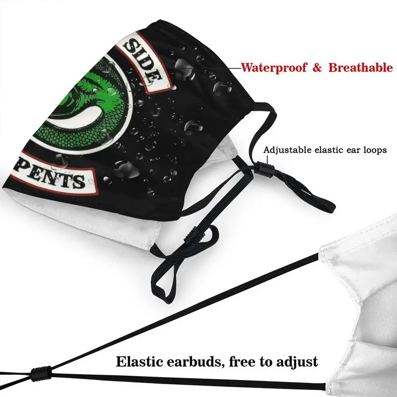 Пылезащитная Регулируемая Маска Riverdale для показа телевизора маска лица защитная