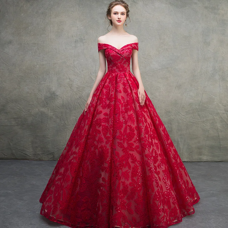 

Вечернее платье для свадебной вечеринки, элегантное платье с вырезом лодочкой и шлейфом, торжественное платье с открытыми плечами, классич...