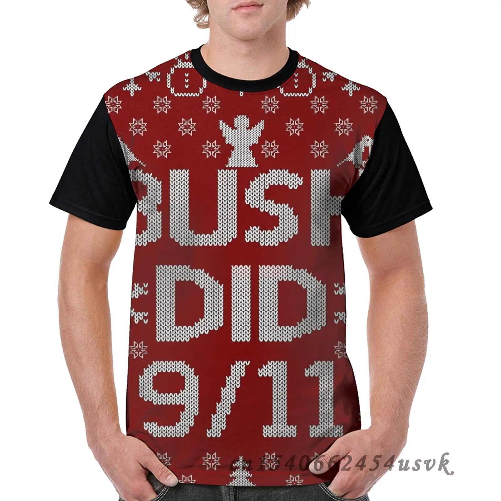 Забавная семейная сочетающаяся одежда футболка для мужчин и женщин с принтом Bush