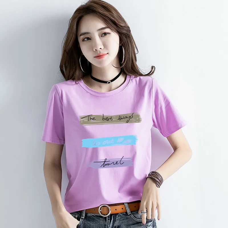 

Fashion Women Tshirt 2020 Gothic Vintage Letter Print T Shirt Plus Size Summer Cotton Long Sleeve Top Women Tee Shirt Femme