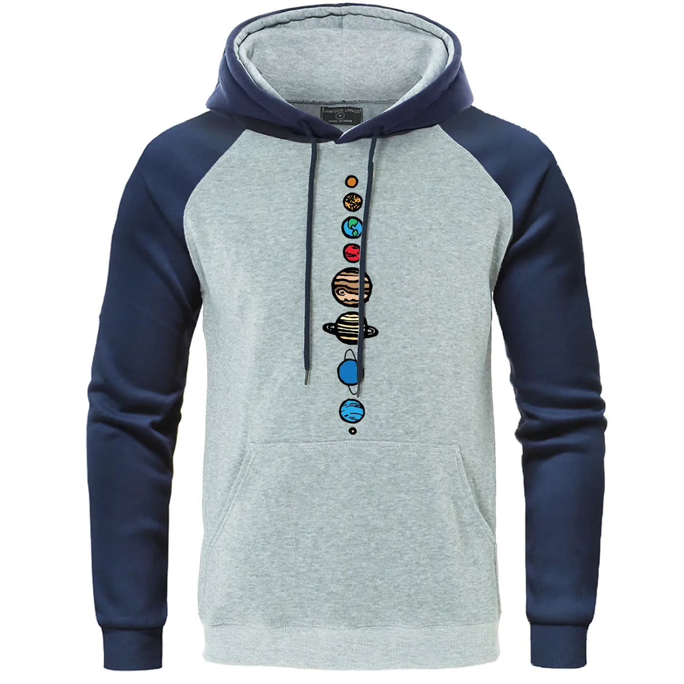 Вселенная солнечная система осенние толстовки Реглан Толстовка для мужчин