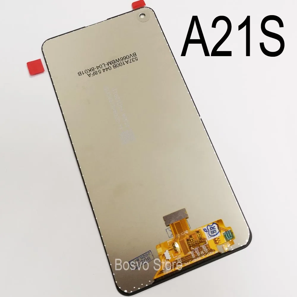 Pantalla Lcd t&aacute;ctil para Samsung A21S, montaje de marco, A217, SM-A217F/DS, venta al por mayor, 5 unids/lote-1