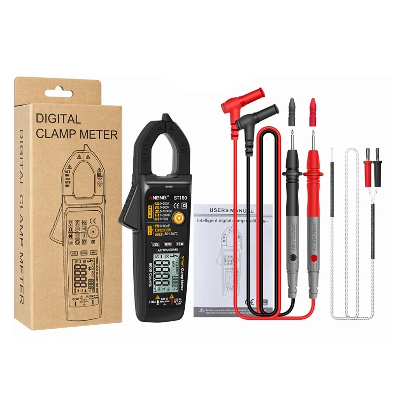 Цифровой мультиметр 19QB устройство для измерения индуктивности 6000 отсчетов цвет