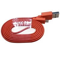 orange usb power charger cable cord noodle line charging cable for jbl charge 3 flip3 flip2 bluetooth speaker