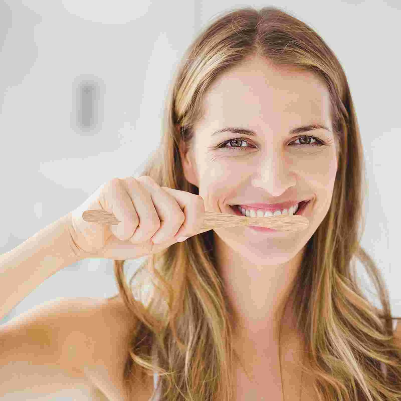 2 шт. зубные щётки из натурального бамбука | Красота и здоровье