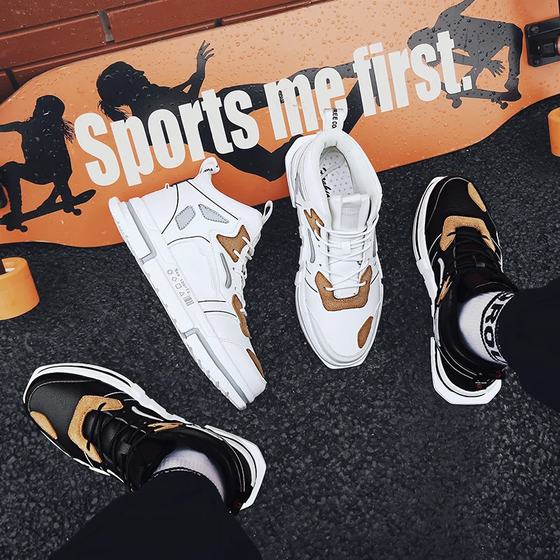 Модная мужская повседневная обувь прогулочная Мужская красного цвета Tenis Masculino