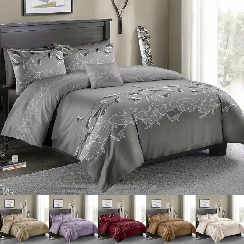 Пододеяльник и наволочки набор 8 Размер один двойной Полный Королева Король 6