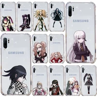 danganronpa phone case transparent for samsung galaxy a71 a21s s8 s9 s10 plus note 20 ultra
