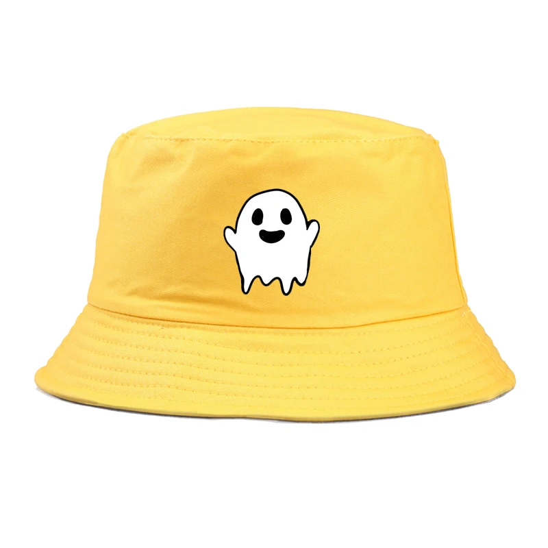 Хлопковая шляпа-ведро с привидениями Мужская забавная шляпа для Хэллоуина