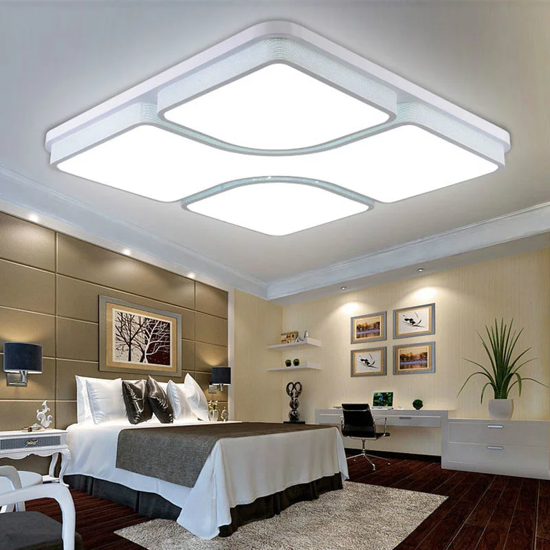 

Современные светодиодные потолочные лампы для гостиная, спальня 24-54 Вт квадратные акриловые потолочные светильники для дома Бесплатная до...