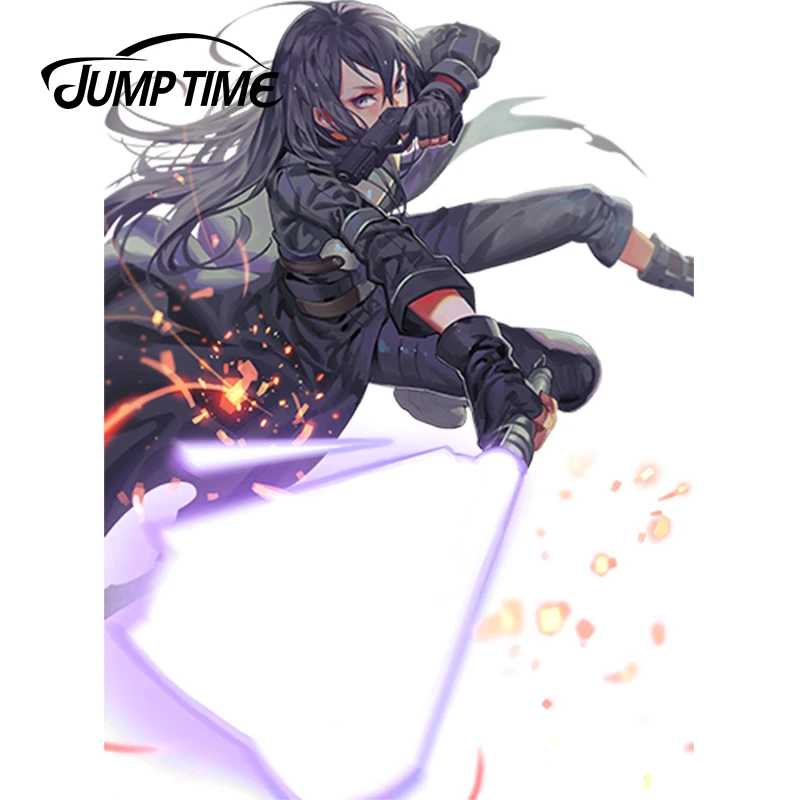 JumpTime 13 см x 9 6 3D крутая наклейка на автомобиль бой для девочек Kirito аниме Sword Art Online