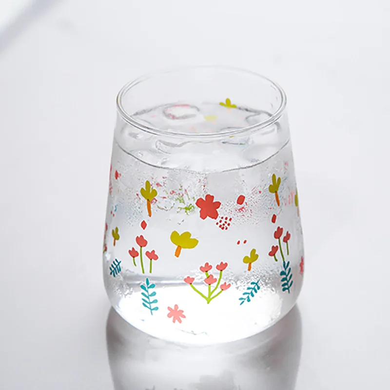 

s Korea Little Fresh Daisy Forest Glass Heat-resistant Water Mug