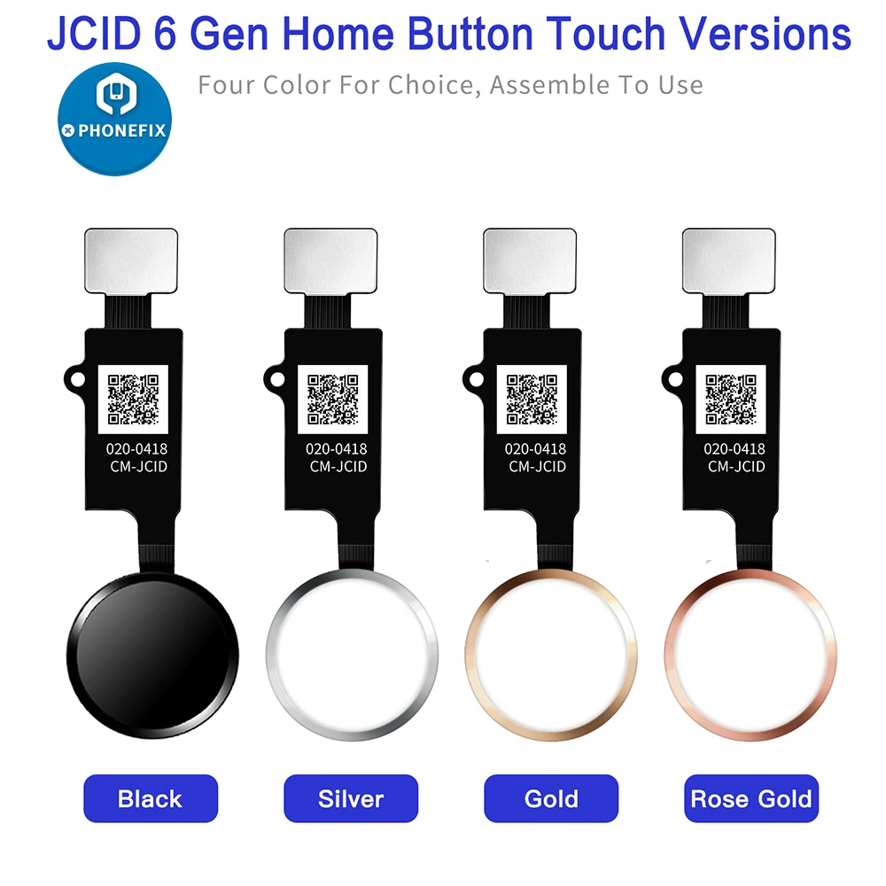 Плата JC Home Button 6-й 3D Универсальный сенсорный гибкий кабель со сканером отпечатков