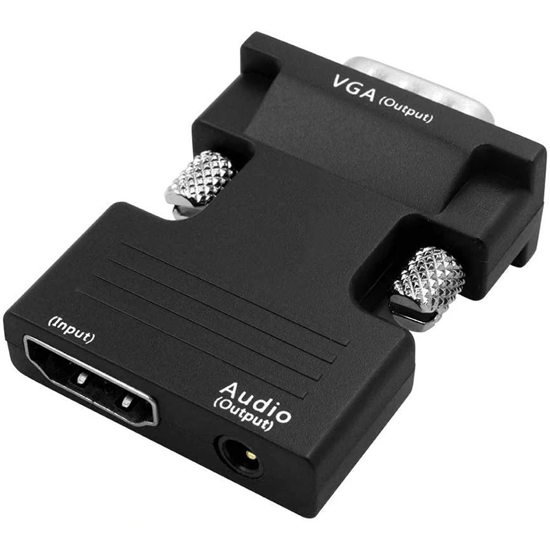 Цифровой аналоговый конвертер совместимый с VGA мама-Папа аудиокабелем 3 5 для ПК
