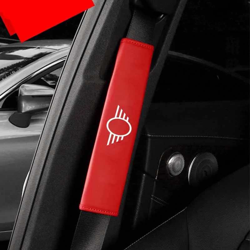 Подкладка для ремня безопасности из искусственной кожи плечевой протектор MINI