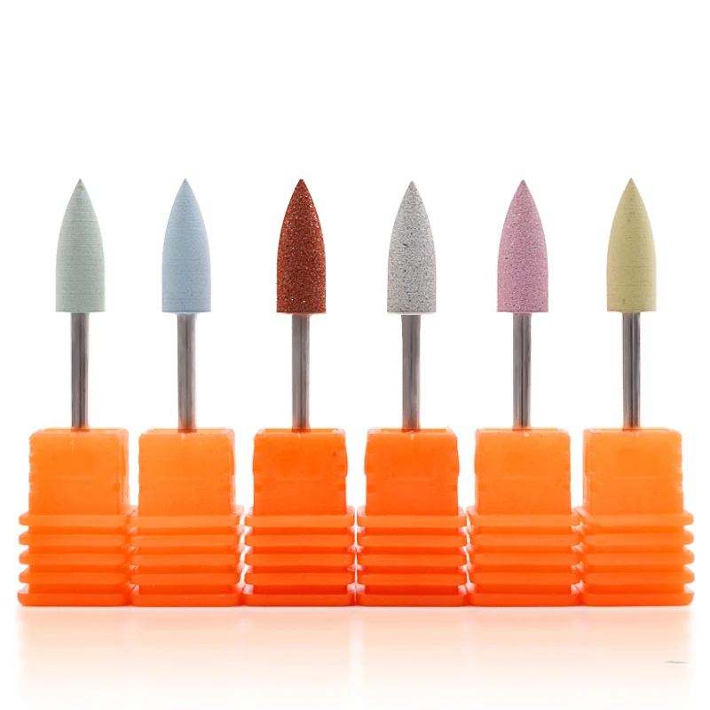 

Nail Drill Bit Nozzle Cutter Nail Rubber Silicone Polisher Grinding Head Nail Art Electric Manicure Machine Drill Tool Accessory
