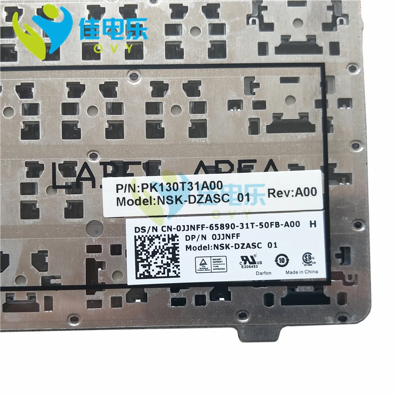 

OVY US laptop keyboard for DELL for Inspiron 17R 3721 17R 5721 3737 5737 N3721 N5721 M731R 5735 p/n:PK130T31A00 0JJNFF KB