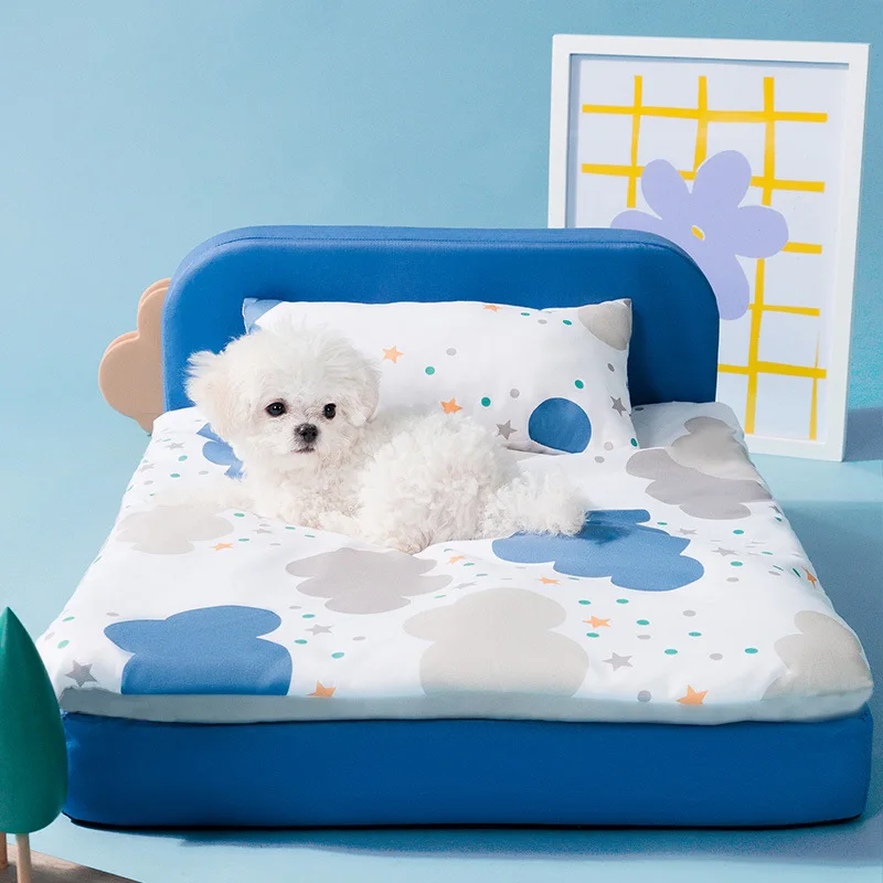 

Pet Supplies Four Seasons New Dog Kennel Dog Dog Mat Cute Pet Sponge Bed Small Dog Removable and Washable Cat Bed Bed for Dog