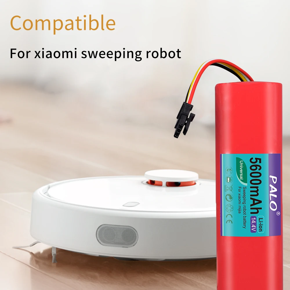 Литий ионный аккумулятор Palo 5600 мАч для робота пылесоса xiaomi mi аксессуары roborock S50