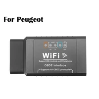 for peugeot engine diagnostic tools wifi scanner elm327 obd2 peugeot code reader for peugeot 5008 3008 2008 308 508 301 206 207