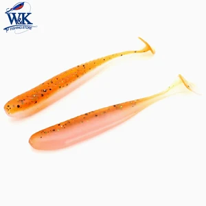 W  K Марка приманки Peixe 7.5 см 12 шт.пакет Deep Sea Рыбная ловля мягкие приманки Вилы хвост минтай Палтус Продвижение # J1602-075 Рыбалка