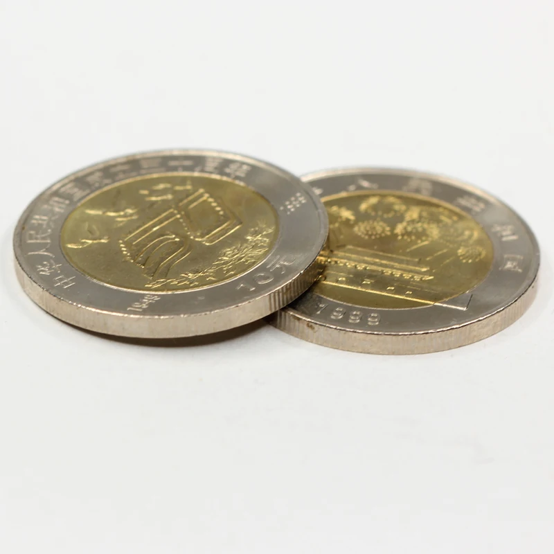 Китайская Монета на 40-ю годовщину 50-ю 10 юаней 100% реальная оригинальная монета