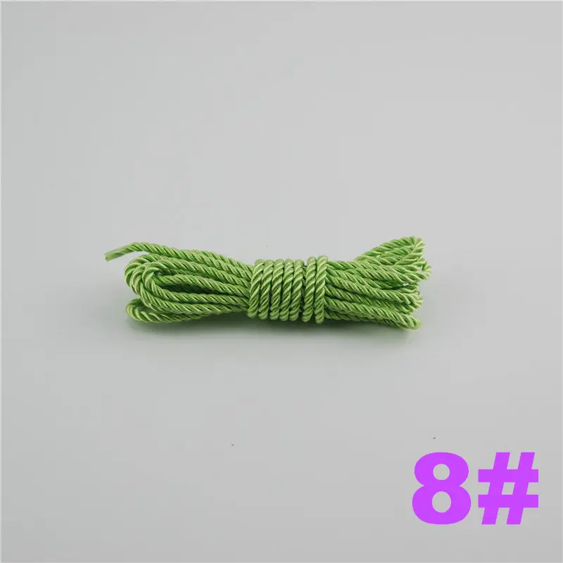 8 FASMILEY DIY Cord Jewelry findings 3 мм плетеный Канат мульти сплошной Цвет витая нить DIY аксессуары строка товарами на расстоянии до 20 м DS217 - Цвет: 8