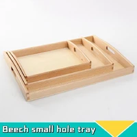 wooden small tray toy teaching receives pallet montessori baby early educational preschool ability training toys for childrens