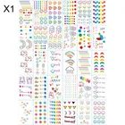 30 шт., женские водостойкие Временные татуировки, наклейки на тело, Мультяшные Красочные Временные Татуировки